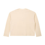 260G Waffle Knit Boxy Long Sleeve Tee