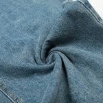 Asymmetrical Wide Leg Modern Light Wash Jeans