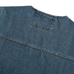 Relaxed V-Neck Denim Cargo Vest