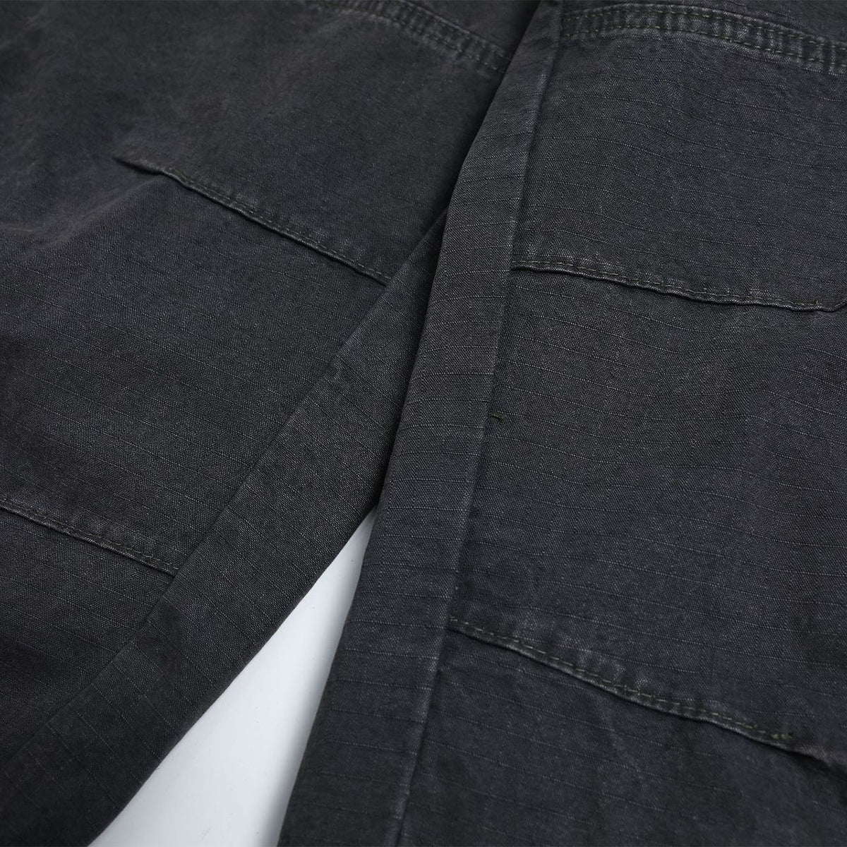 Washed Solid Deconstructed Relaxed Stretch Cargo Pants