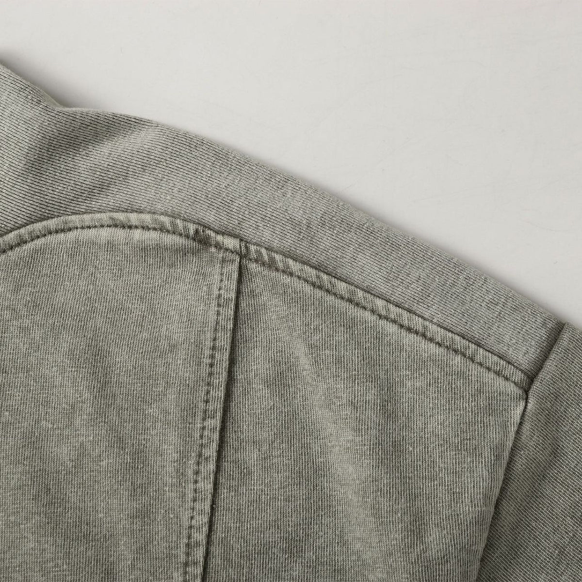 Vintage Washed Distressed Short Sleeve Panel Design Tee