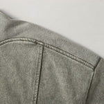 Vintage Washed Distressed Short Sleeve Panel Design Tee