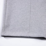 Relaxed Streetwear Deconstructed Curved Blade Joggers