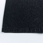 Vintage Washed Leopard Print Relaxed Wide Jeans