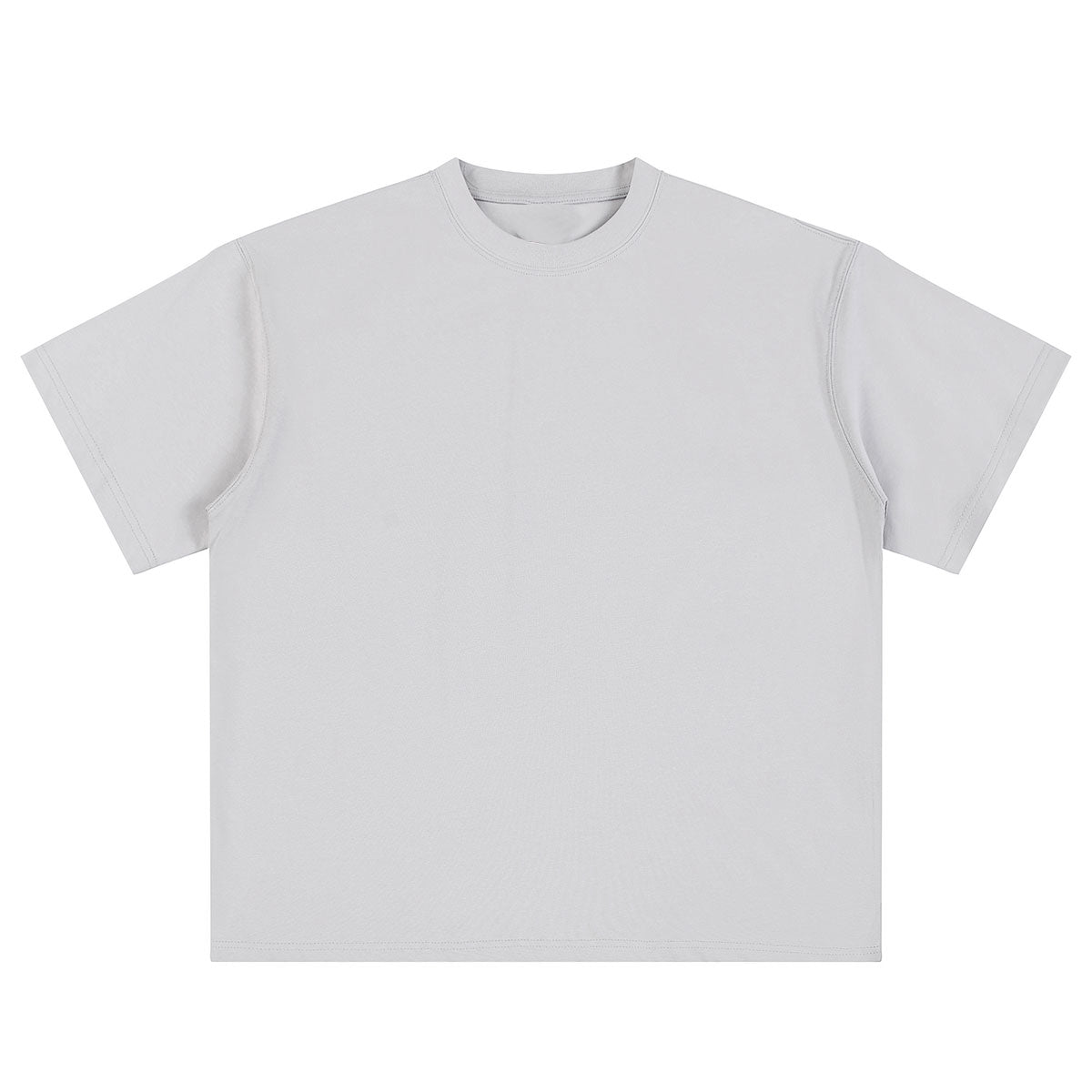 Relaxed Fit Boxy Solid Color Minimal Tee