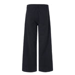 High Waisted Wide Leg Quilted Twill Utility Pants
