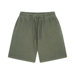 Stone Wash Thick Cotton Shorts