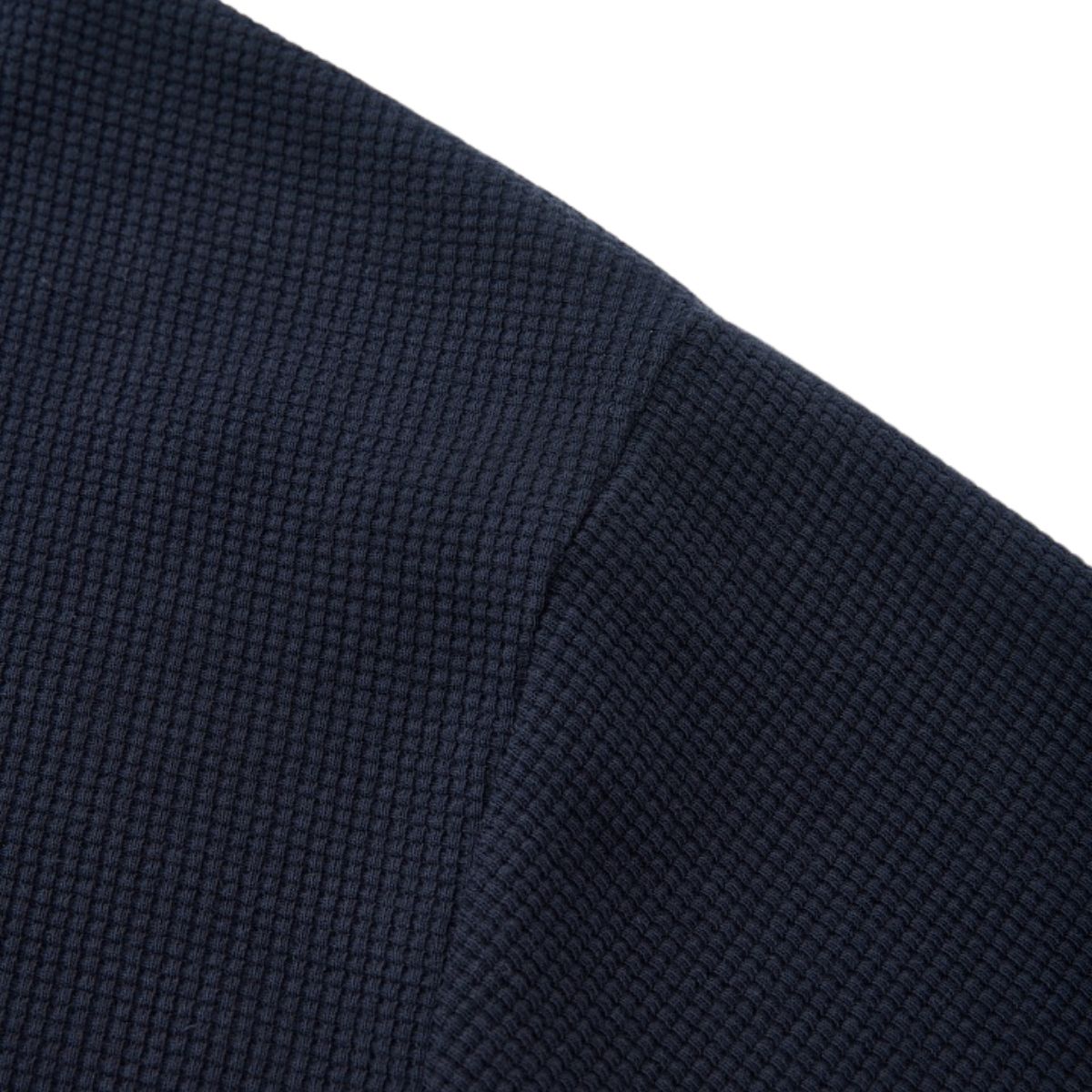 260G Waffle Knit Boxy Long Sleeve Tee