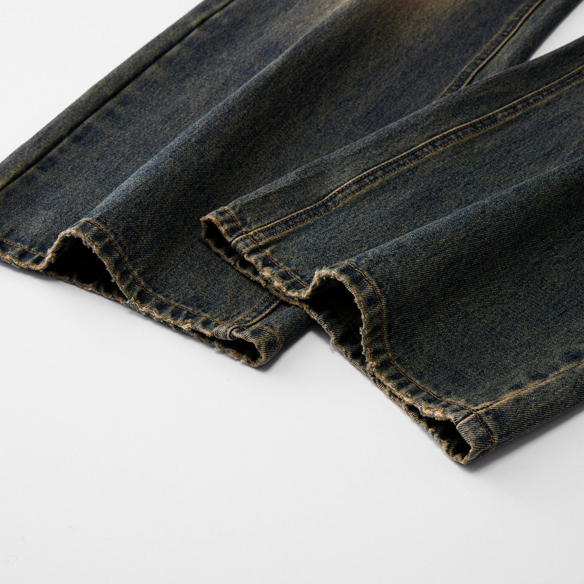Vintage Wash Whiskers Baggy Jeans-INNBLAC Fashion Apparel