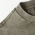 Streetwear Inspired Color Blocked Washed Casual Cotton Tee