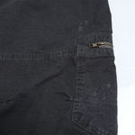 Washed Solid Deconstructed Relaxed Stretch Cargo Pants