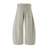 Loose Fit Straight Leg Patchwork Casual Comfort Pants