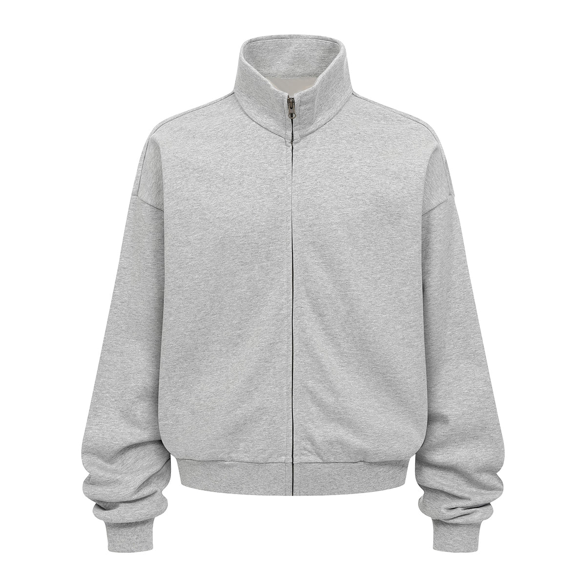 Oversized Zip High Neck Sweatshirt