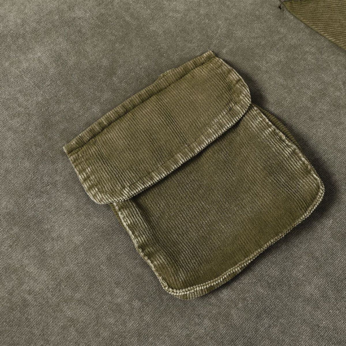 Streetwear Inspired Color Blocked Washed Casual Cotton Tee