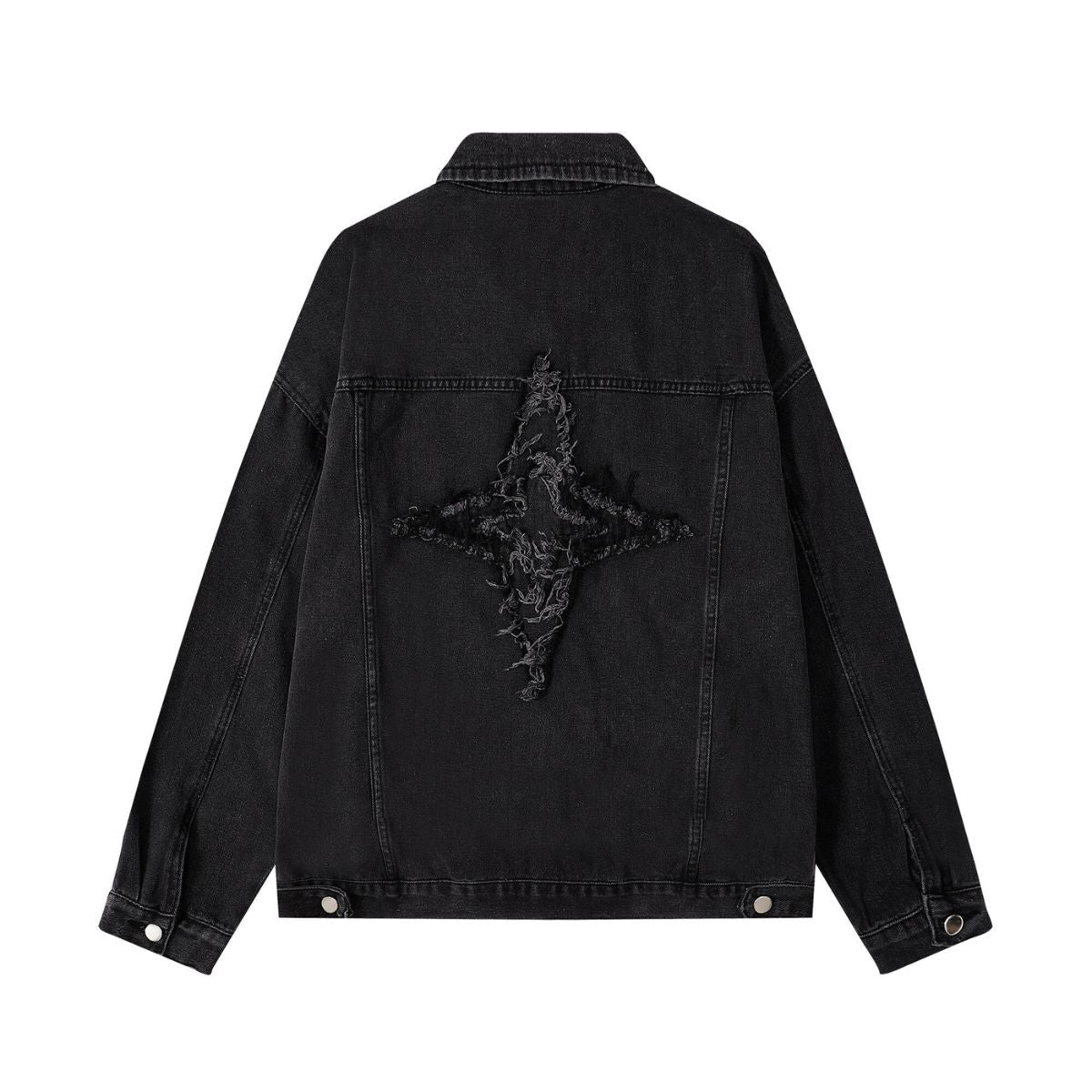 Raw Edge Star Denim Trucker Jacket