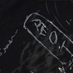 Smoke Rise Graffiti Black Wide-Leg Printed Jeans