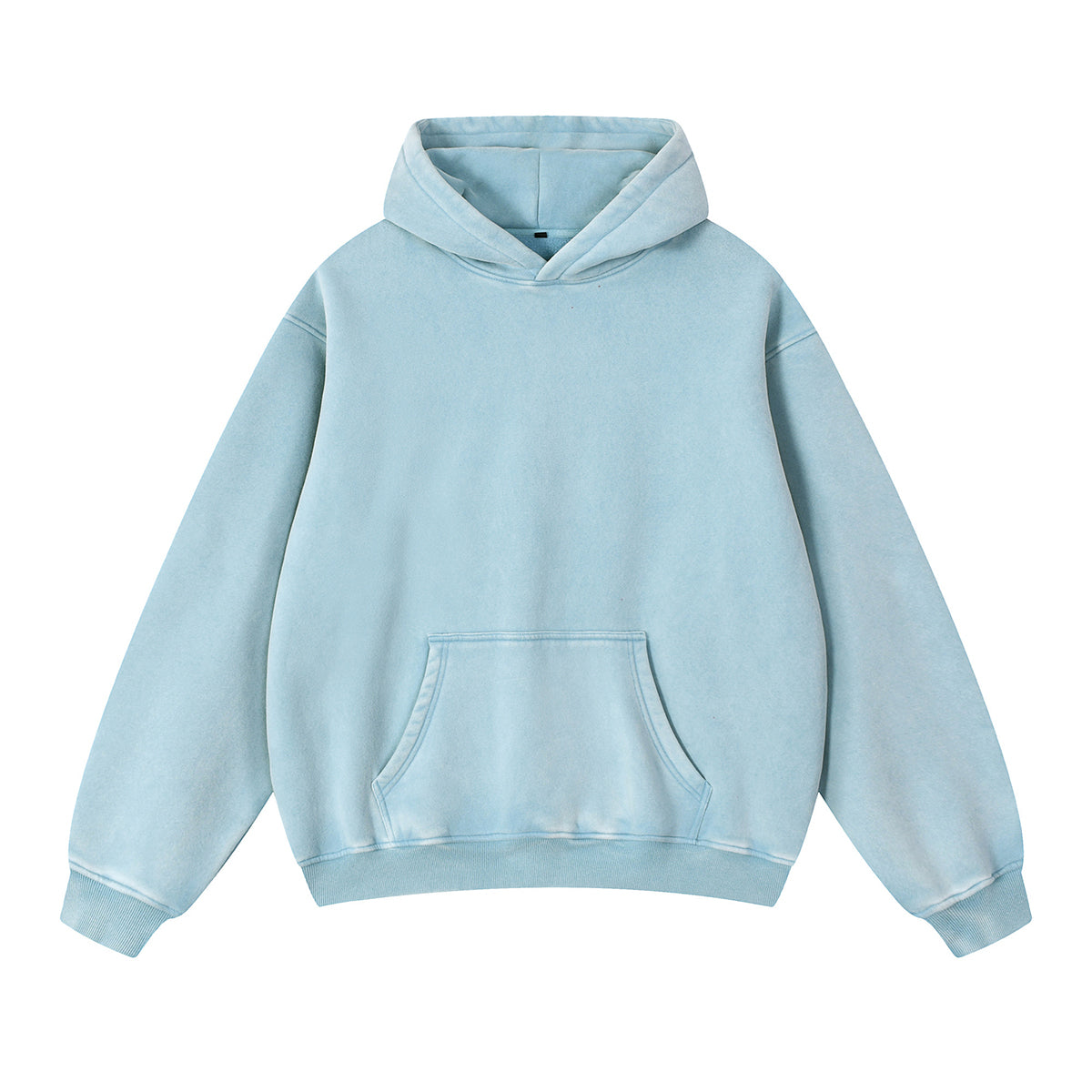 Washed Kangaroo Pocket Fleece Hoodie