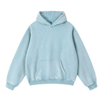 Washed Kangaroo Pocket Fleece Hoodie