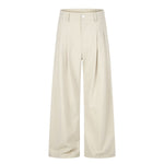Quiet Luxury Pleated Wide-Leg Trousers