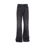 Vintage Washed Slim Flare Jeans