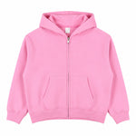 Boxy Cropped 340G Thermal Fleece Zip Hoodie