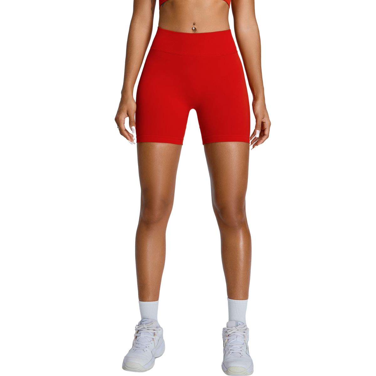 High-Waisted Quick Dry Workout Shorts
