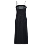 Women's Spaghetti Strap Denim Midi Dress