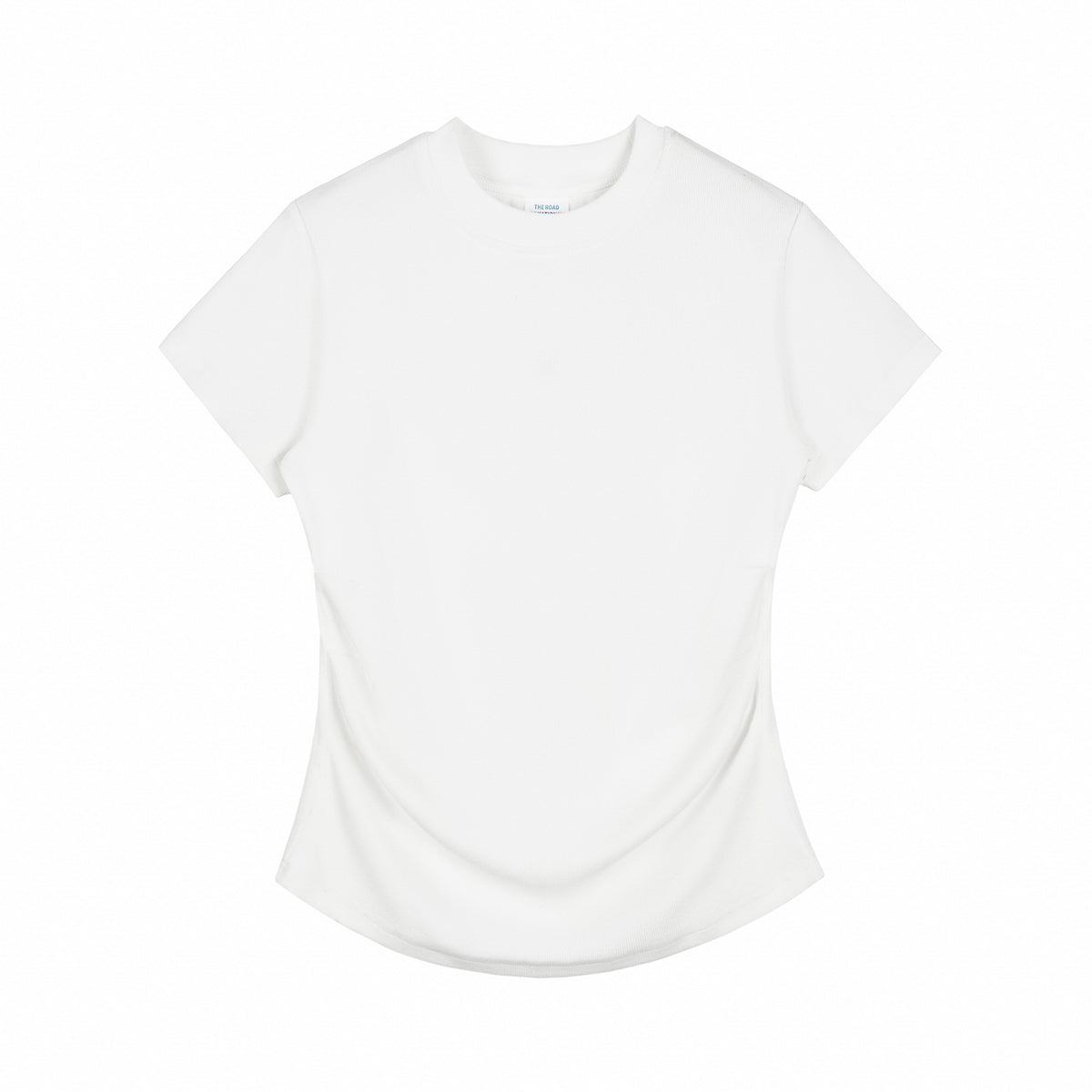 Slim Fit Pleated Waist Washed Cotton Tee 280gsm