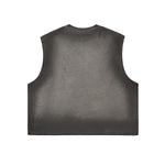 Vintage Washed Boxy Muscle Tank 230gsm