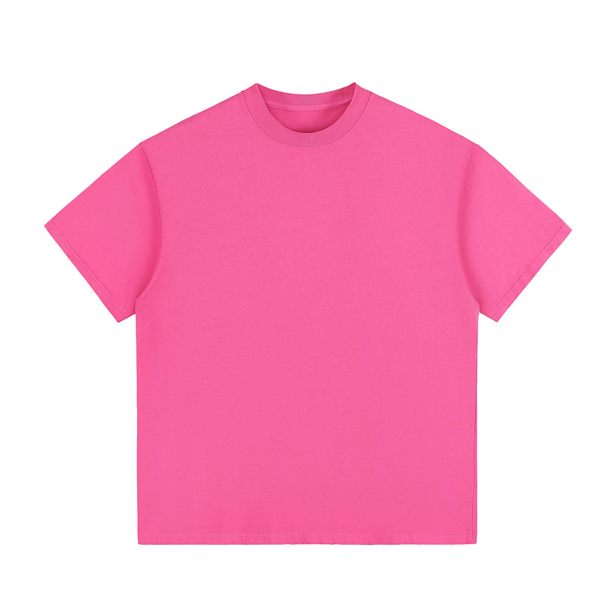 Crew Neck Washed Cotton T Shirt 260gsm