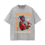 Samurai Warrior Graphic Washed Tee