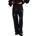 Distressed Spray-Paint Vintage Inspired Cuffed Sweatpants