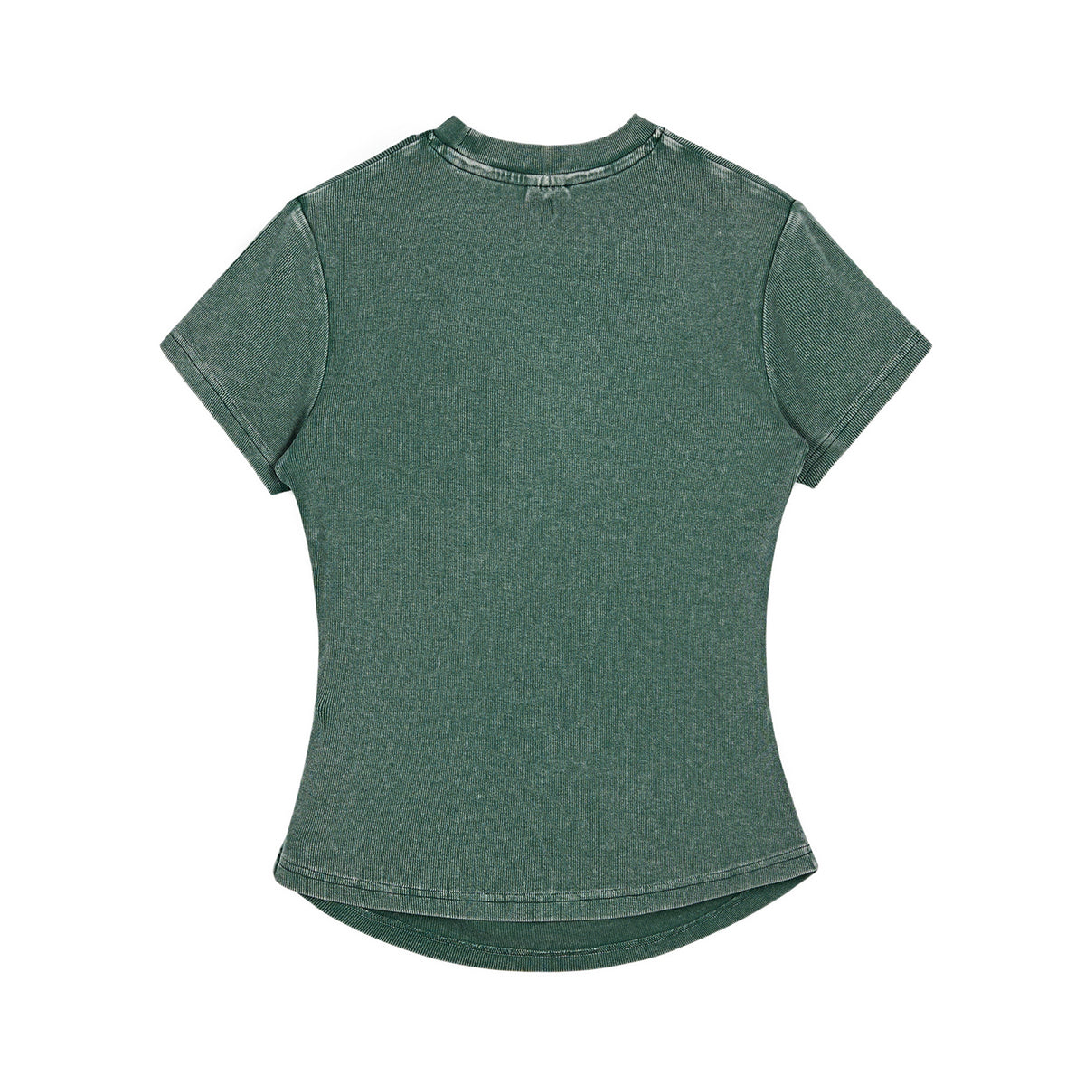 Slim Fit Pleated Waist Washed Cotton Tee 280gsm