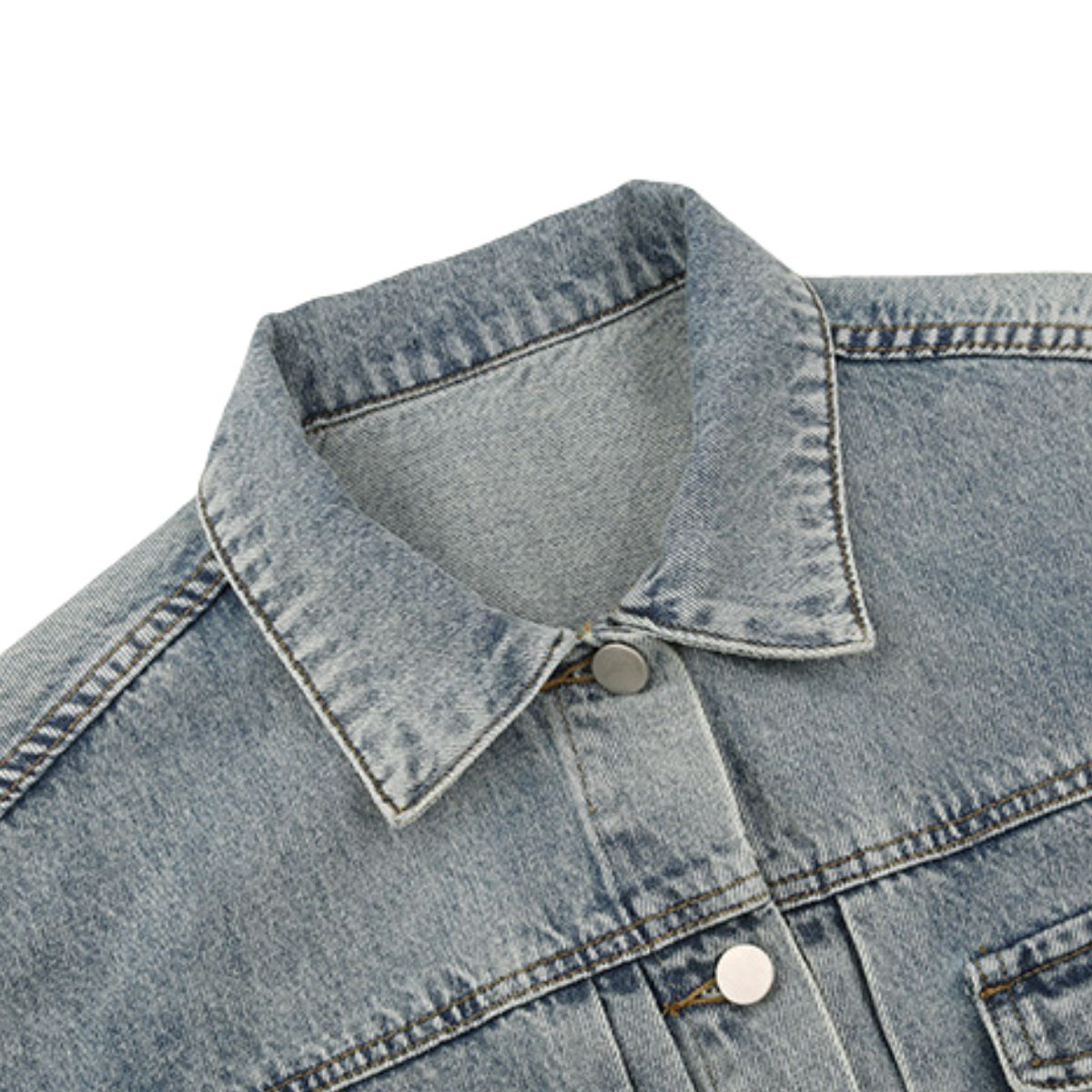 Vintage Washed Trucker Denim Jacket