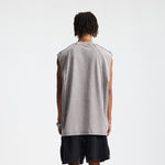 Raw Edge Patchwork Muscle Tank 275gsm