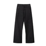 Minimalist Wide Leg Black Jeans
