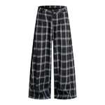 Vintage Hip-Hop Plaid High-Street Baggy Wide-Leg Trousers