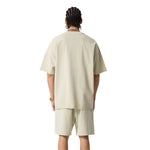 Washed Raw Edge Reverse T Shirt 275gsm