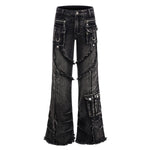 Smoke Rise Y2K Raw Edge Bootcut Jeans