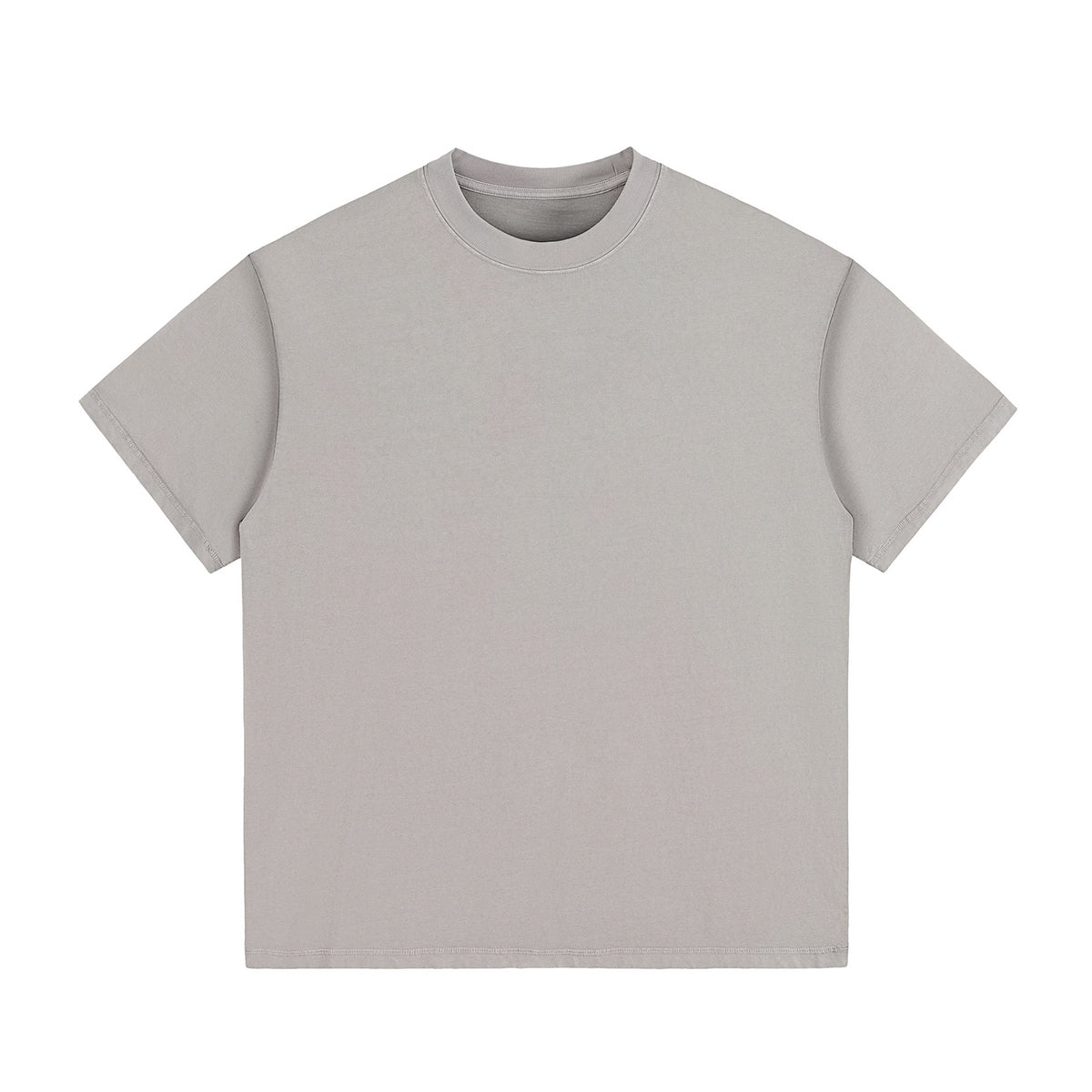 Crew Neck Washed Cotton T Shirt 260gsm