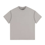 Crew Neck Washed Cotton T Shirt 260gsm