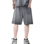 Vintage Washed Cotton Baggy Shorts
