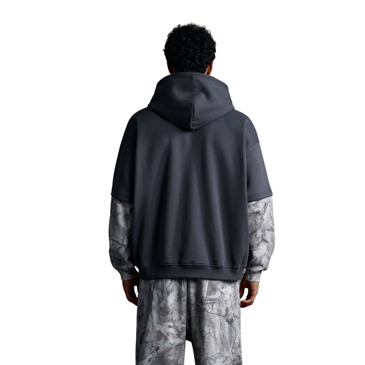 Branch Camo Two-Layer Sleeve Fleece Hoodie