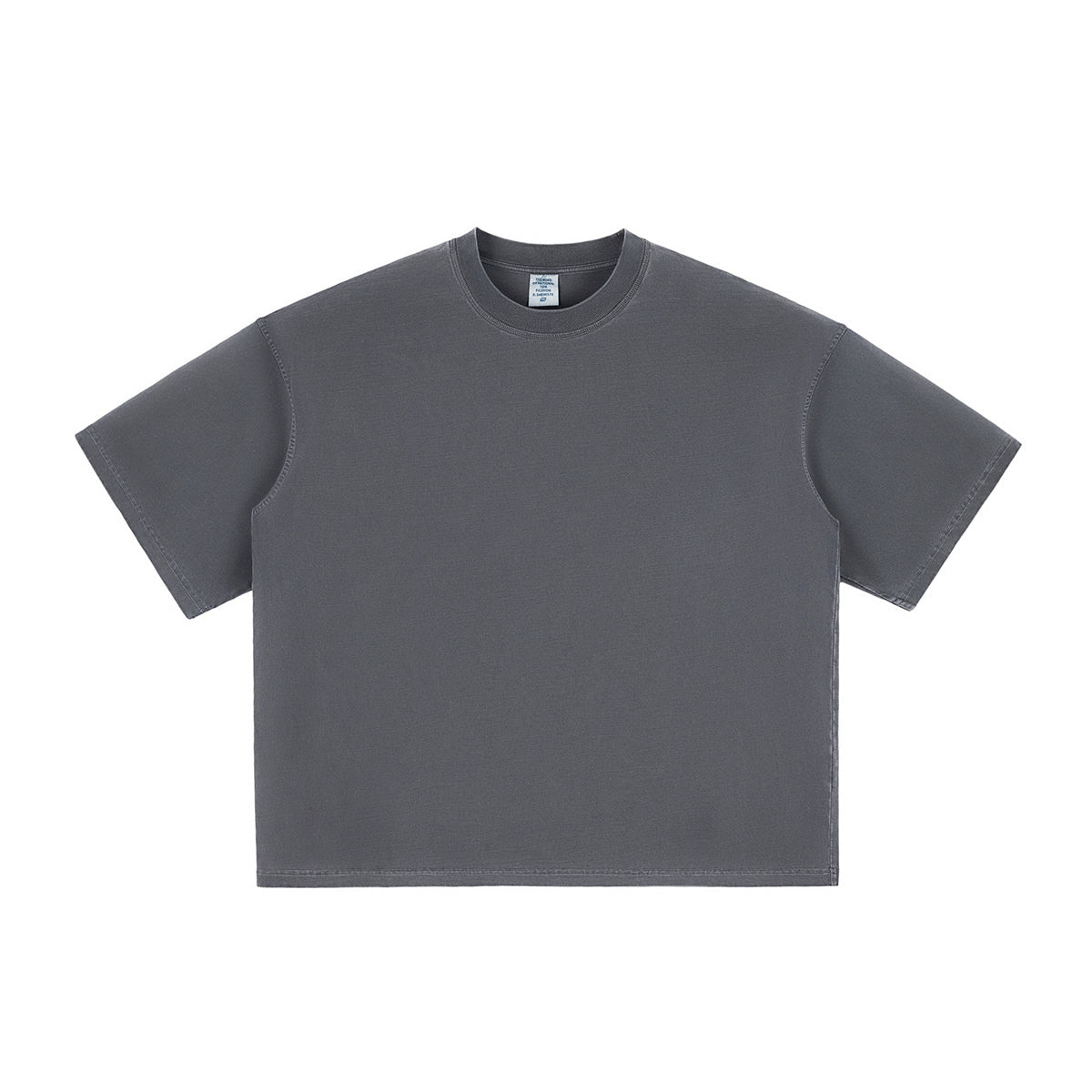 Washed Cotton Boxy T Shirt 260gsm