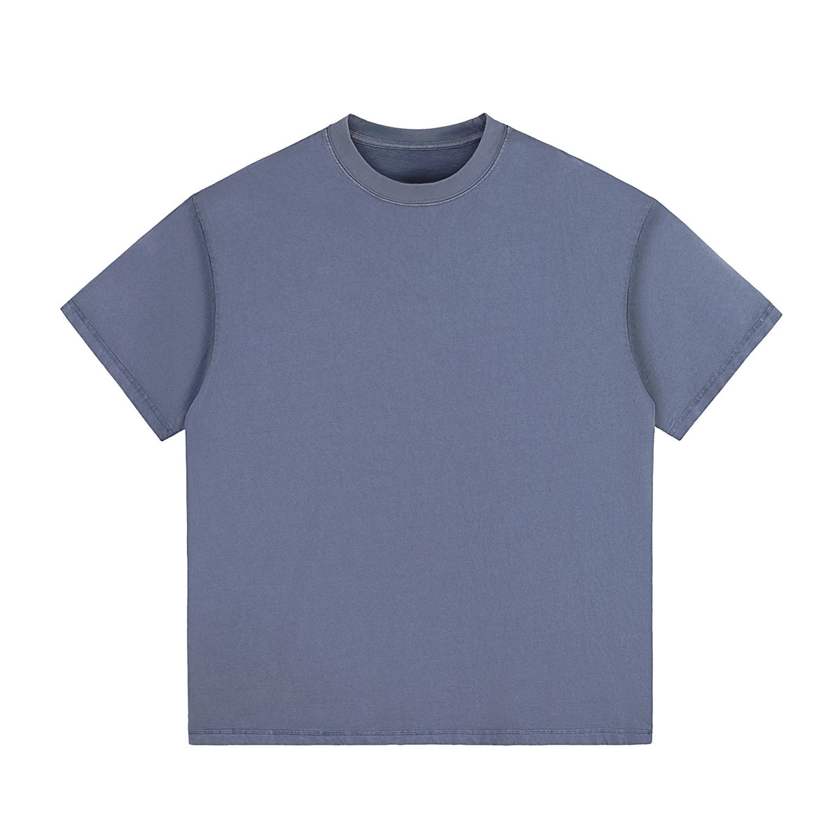 Crew Neck Washed Cotton T Shirt 260gsm