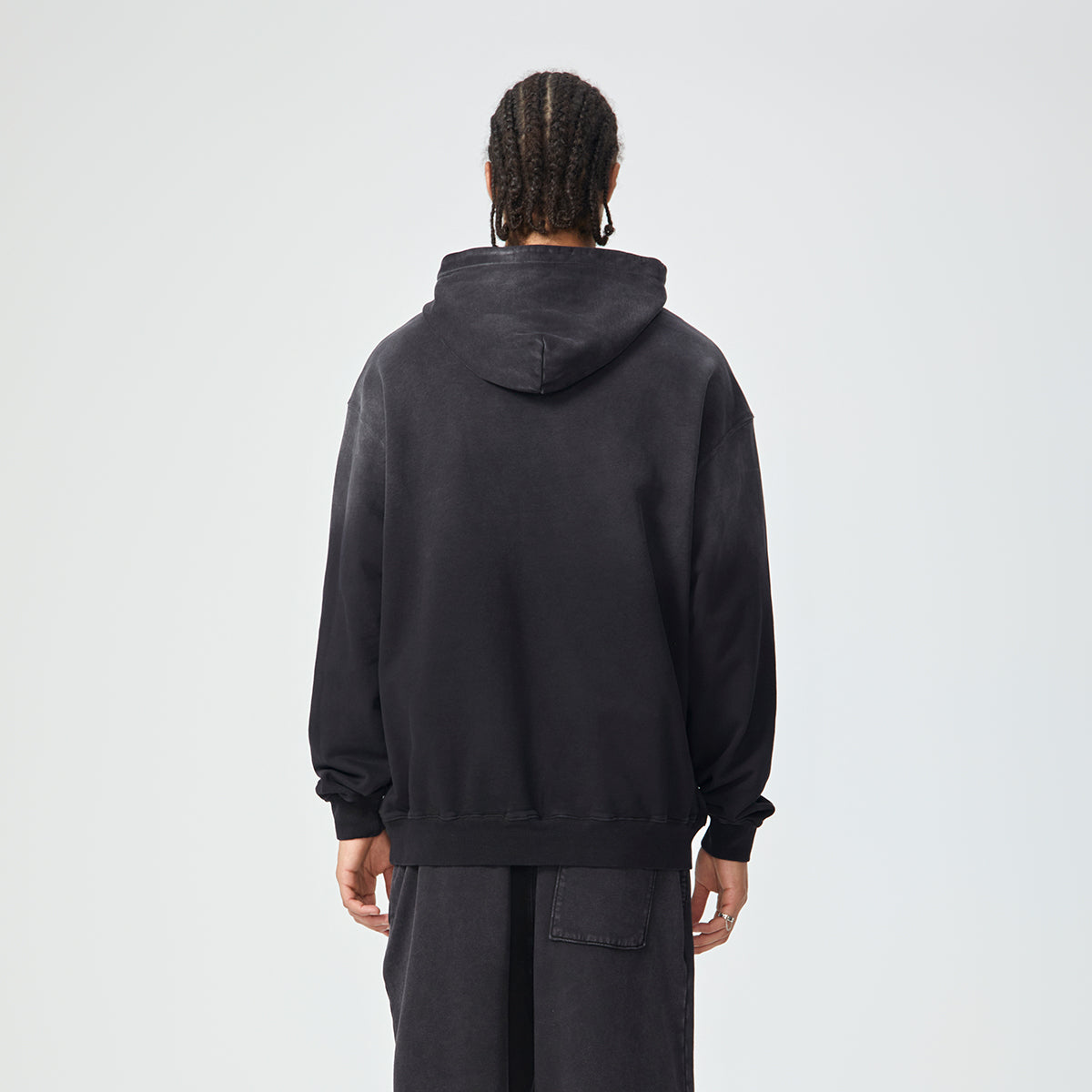 Stone Wash Kangaroo Pocket Hoodie