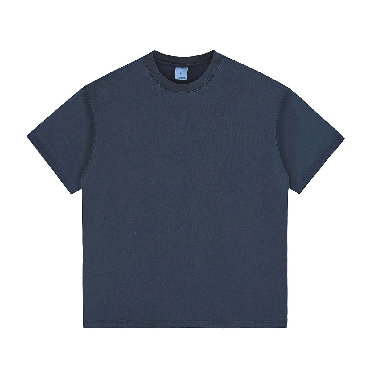 Crew Neck Washed Cotton T Shirt 260gsm