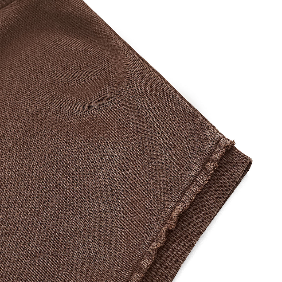 Raw Edge Sleeveless Boxy Hoodie