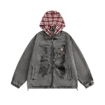 Niche Design American Street Vibe Washed Denim Jacket