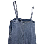 Adjustable Straps A-Line Denim Slip Dress